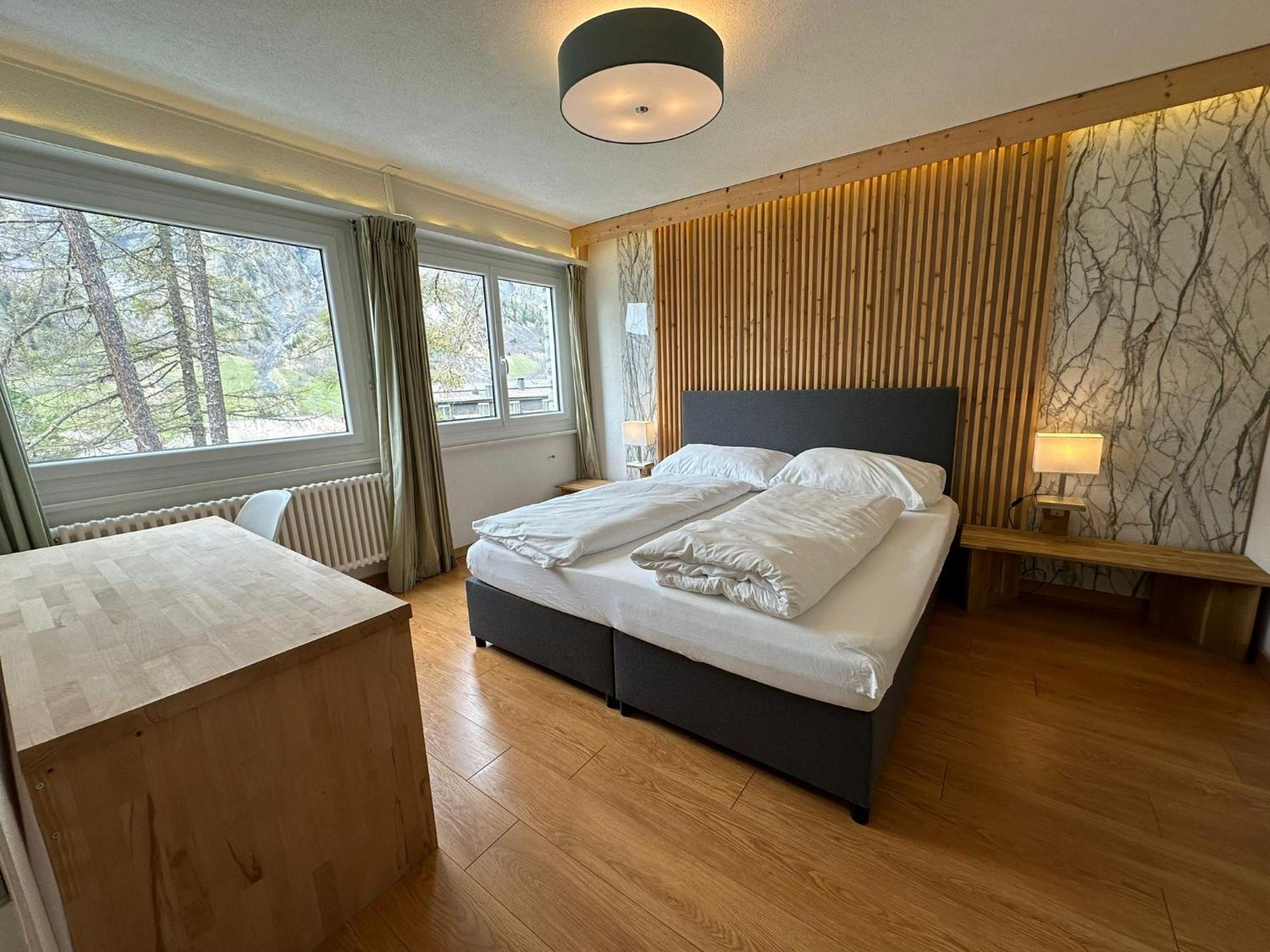 Center, Sauna, View - Haus Linaria Leukerbad Exterior photo