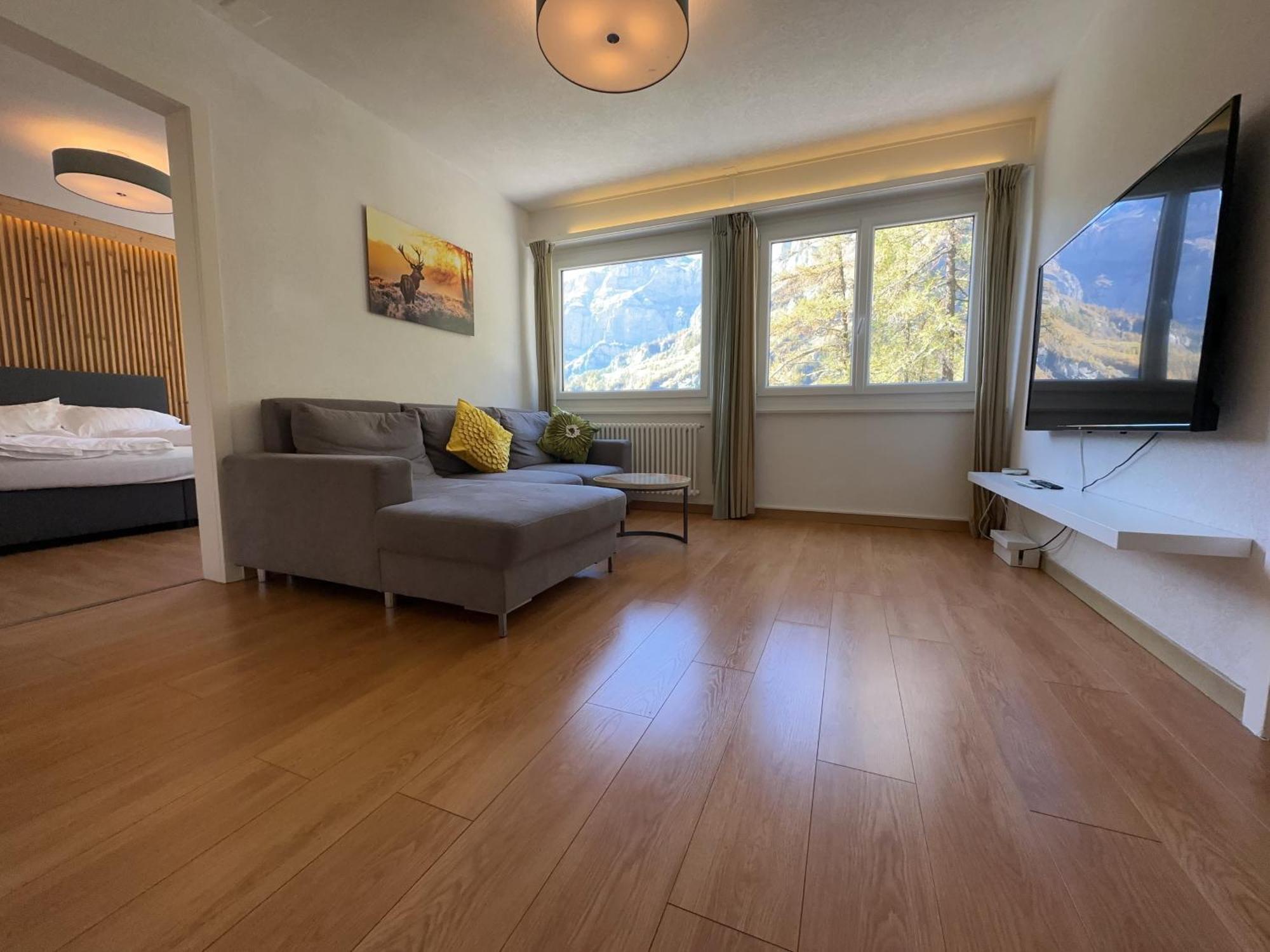 Center, Sauna, View - Haus Linaria Leukerbad Exterior photo